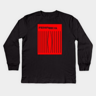 Prison Break red Kids Long Sleeve T-Shirt